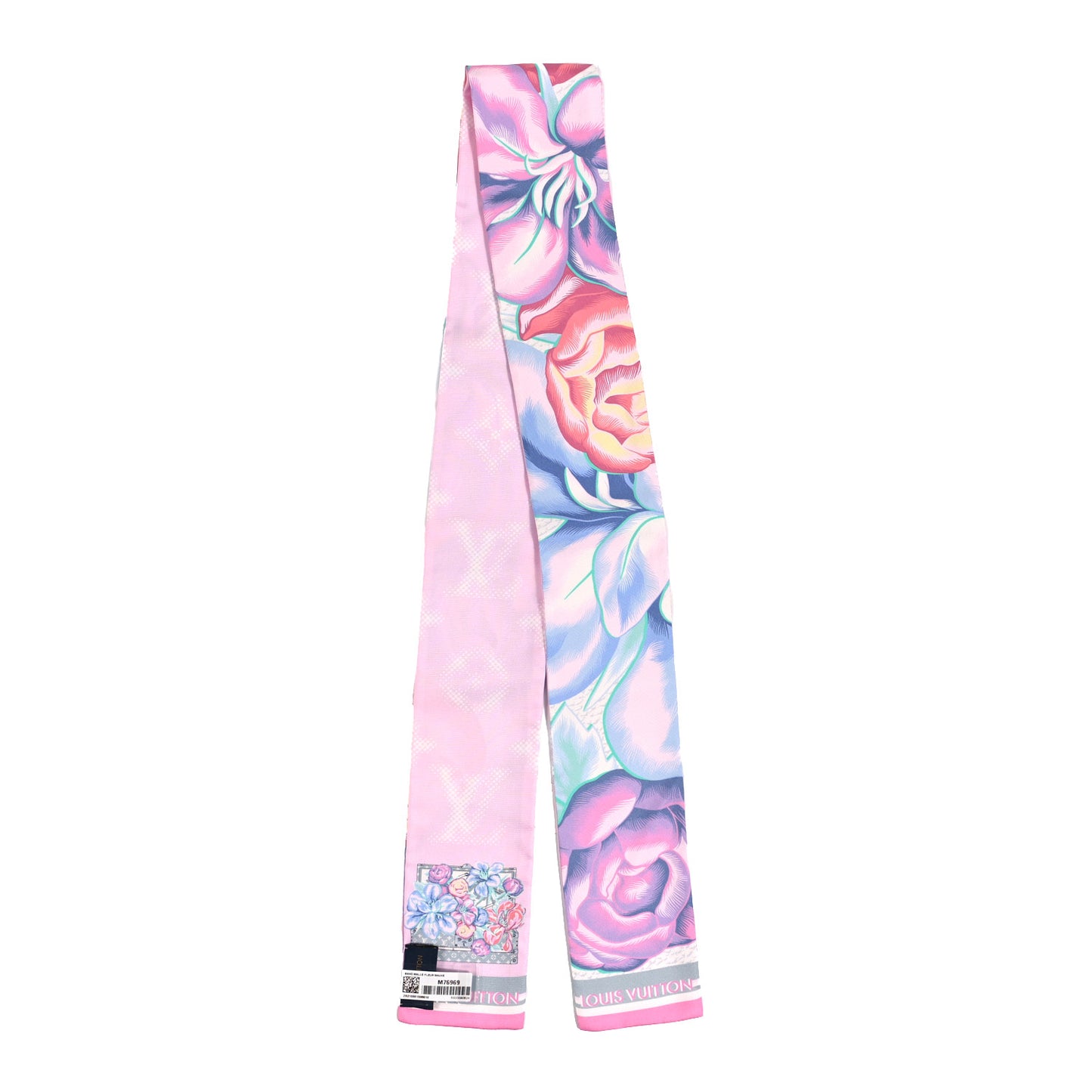 Silk Monogram Malle Fleurs Bandeau Mauve