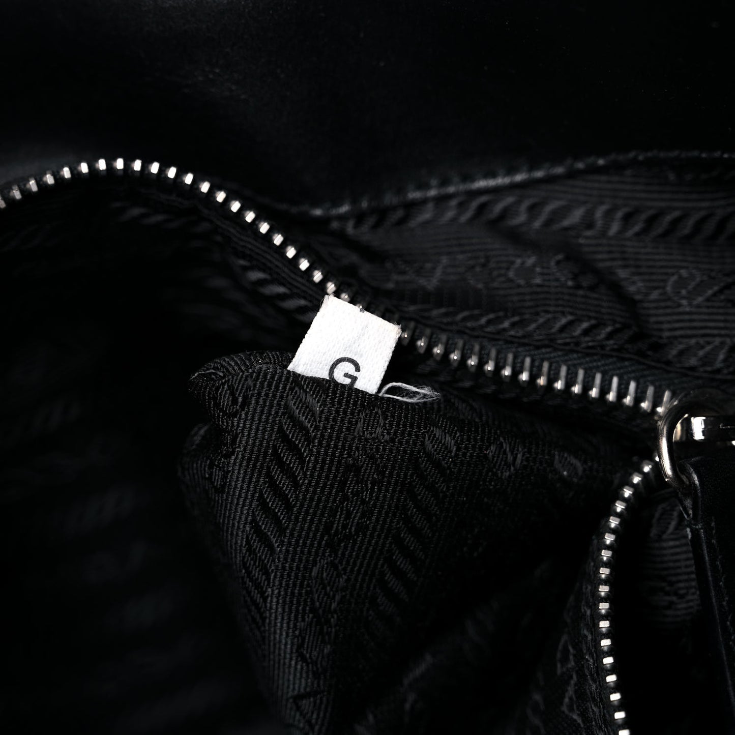 Tessuto Nylon Moon Shoulder Bag Black