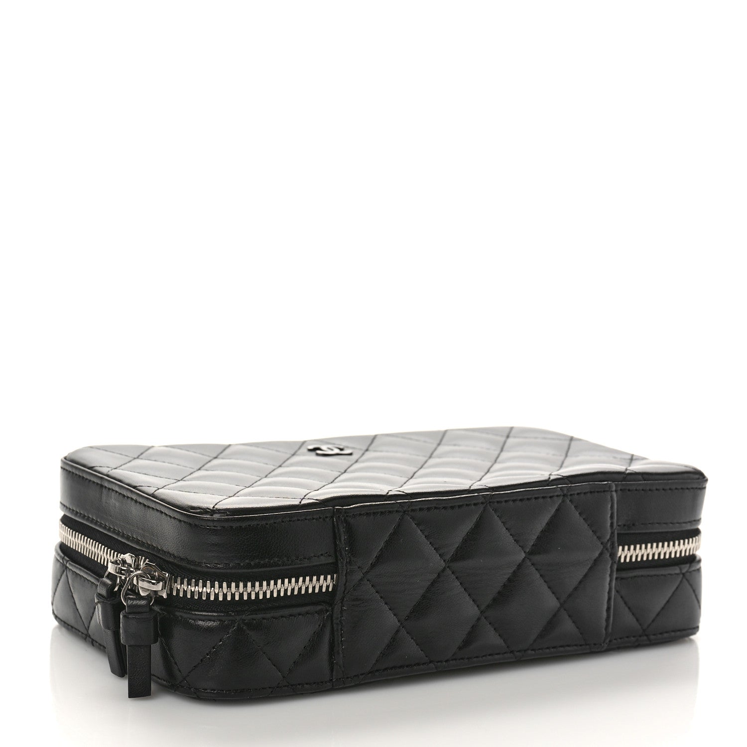 Chanel Lambskin Quilted Jewelry Case Black 4 of 8