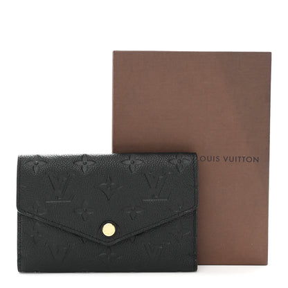 Louis Vuitton Empreinte Compact Curieuse Wallet Black 9 of 9