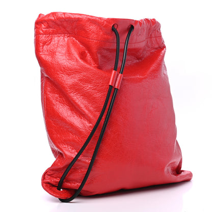 Balenciaga Agneau Locker Arena Backpack Red 2 of 6