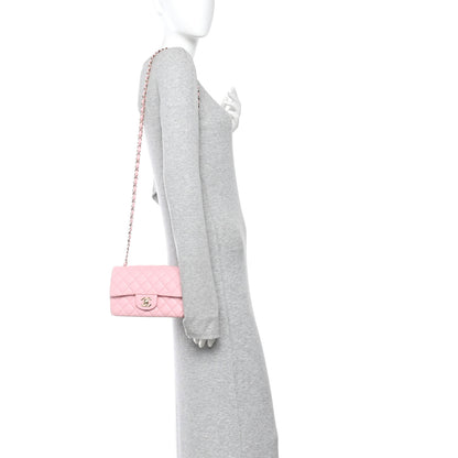 Chanel Lambskin Quilted Mini Rectangular Flap Light Pink 2 of 10