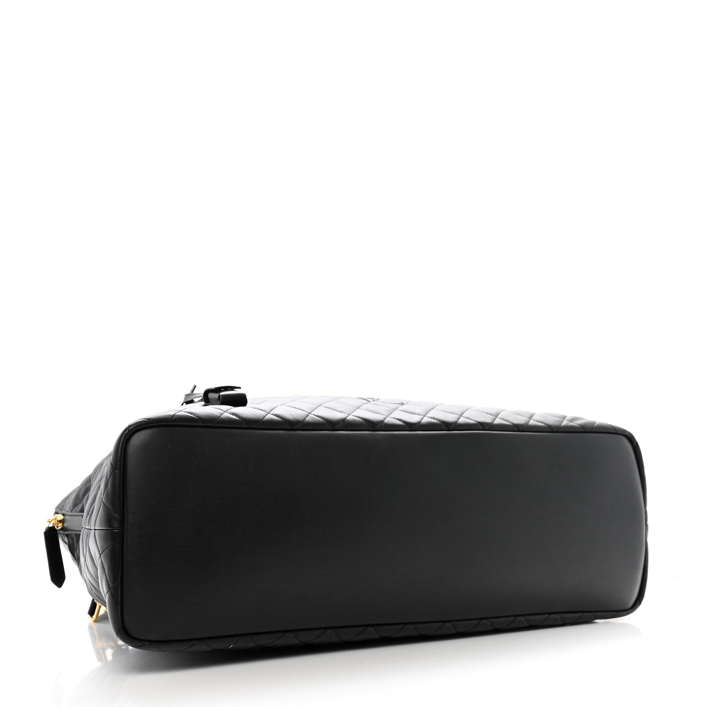 Calfskin Quilted ES Giant Travel Bag Black