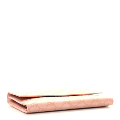 Gucci Guccissima Continental Flap Wallet Pink 4 of 9