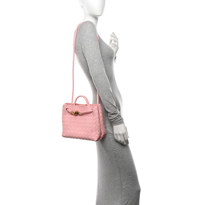 Bottega Veneta Nappa Intrecciato Small Andiamo Shoulder Bag Lotus 2 of 9