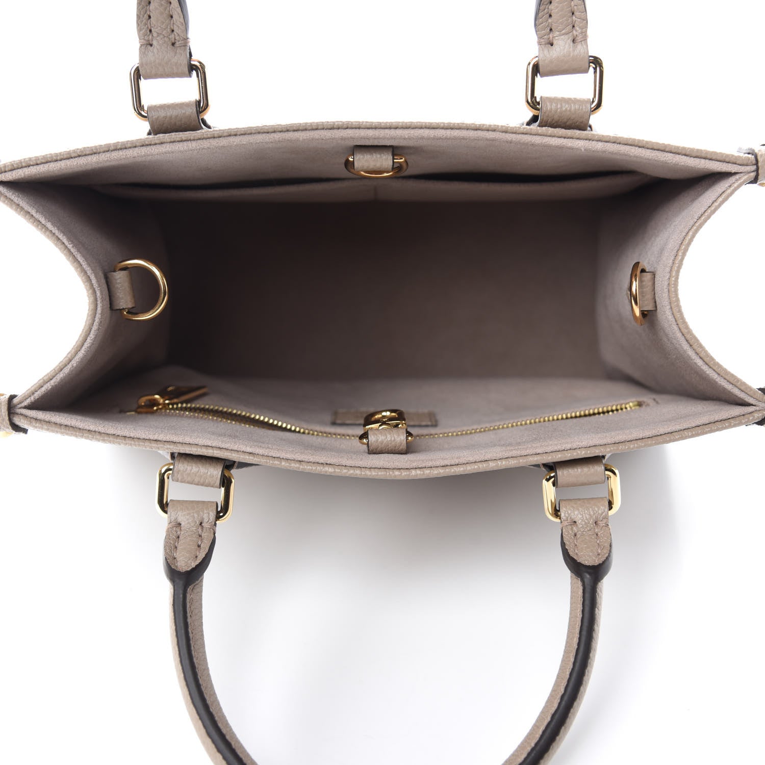 Louis Vuitton Empreinte Monogram Giant Onthego PM Tourterelle Creme 5 of 10