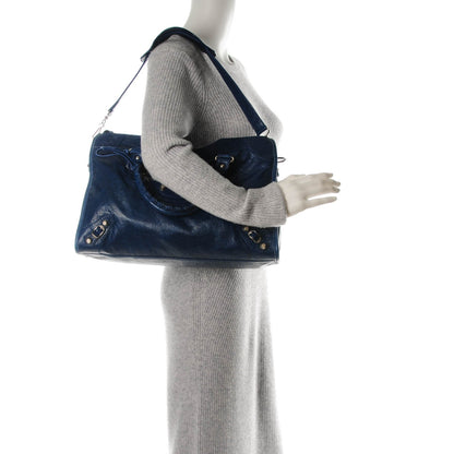 Balenciaga Agneau Giant 12 Silver Hardware City Bleu Mineral Light Bleu Mineral 2 of 8