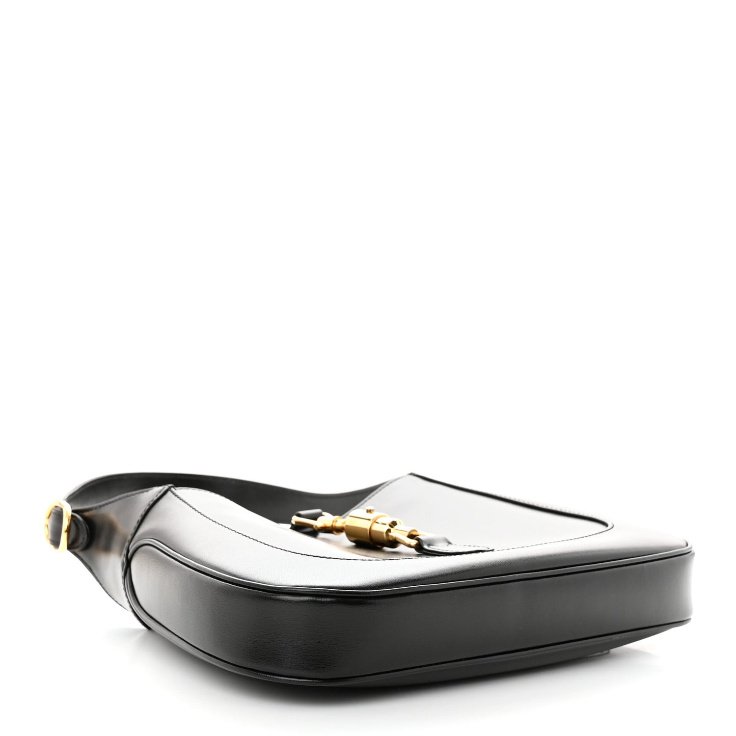 Boarded Dyana Lux Calfskin Small Jackie 1961 Hobo Black