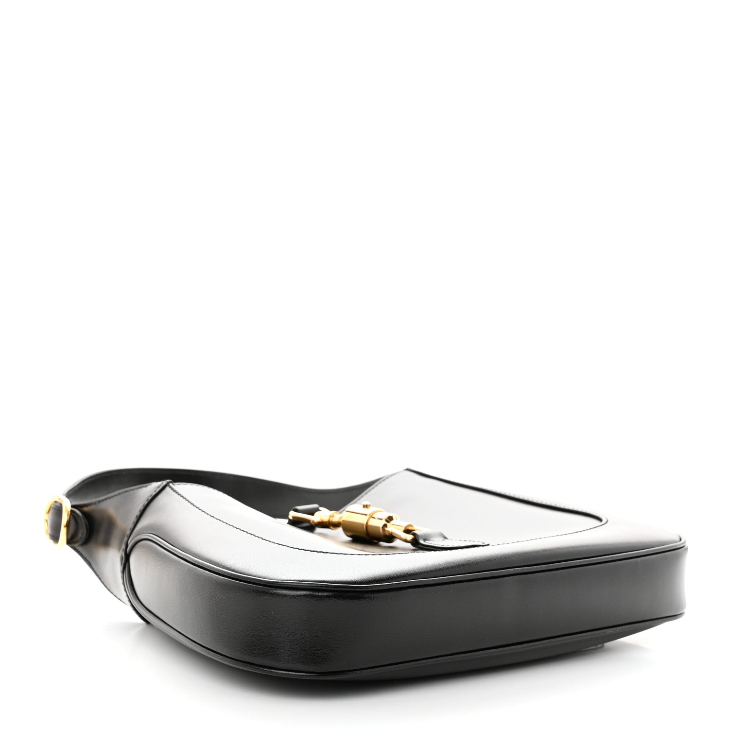 Gucci Boarded Dyana Lux Calfskin Small Jackie 1961 Hobo Black 4 of 10