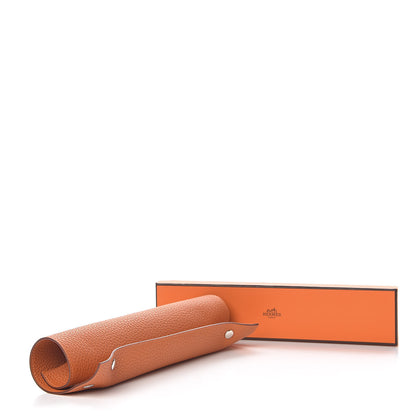 Hermes Taurillon Clemence Mises et Relances Change Tray Potiron 8 of 8