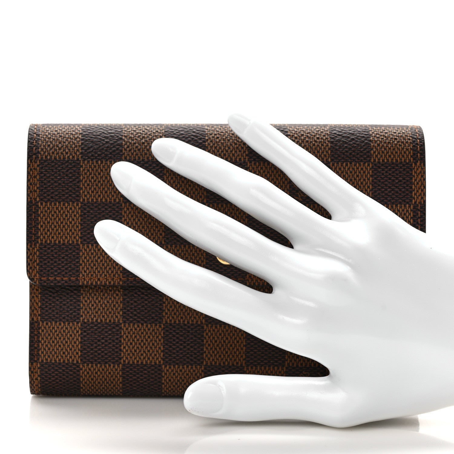 Louis Vuitton Damier Ebene Porte Tresor Etui Papier Wallet 2 of 6