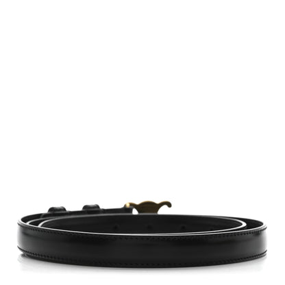 Celine Box Calfskin Medium 25mm Triomphe Belt 90 36 Black 2 of 6