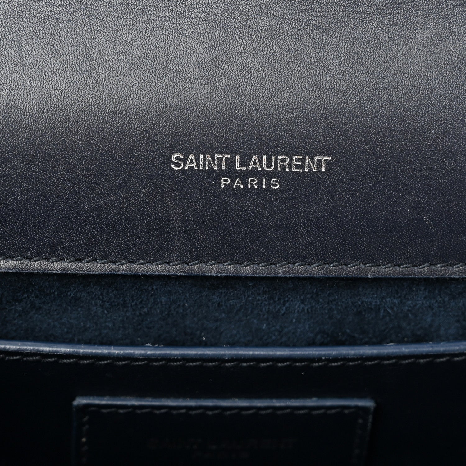 Saint Laurent Smooth Calfskin Medium Classic Monogram Kate Tassel Satchel Marine 5 of 10