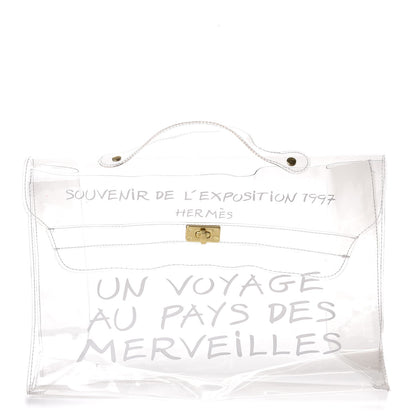 Hermes Vinyl Souvenir De L'Exposition Kelly Transparent 1 of 11