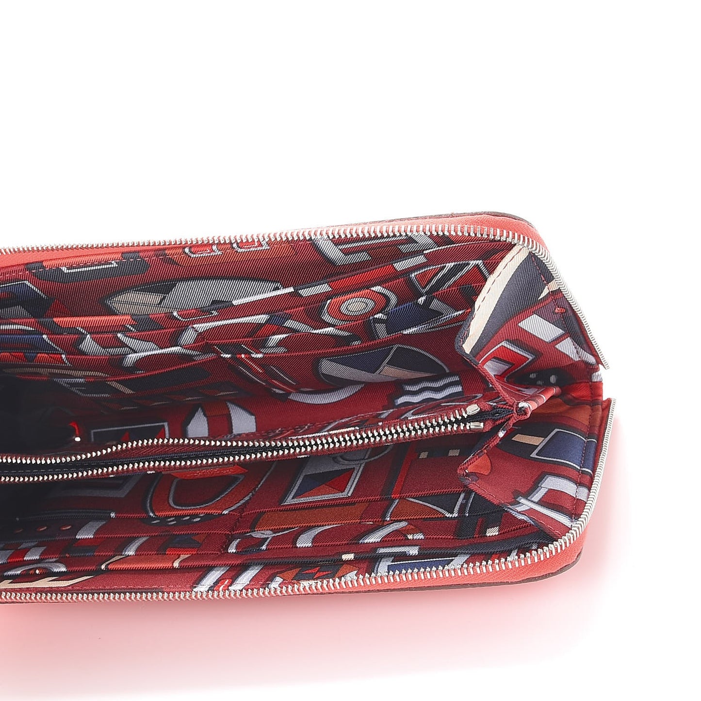 Epsom Silk'In Wallet Rose Jaipur Fauve Rouge Grenat