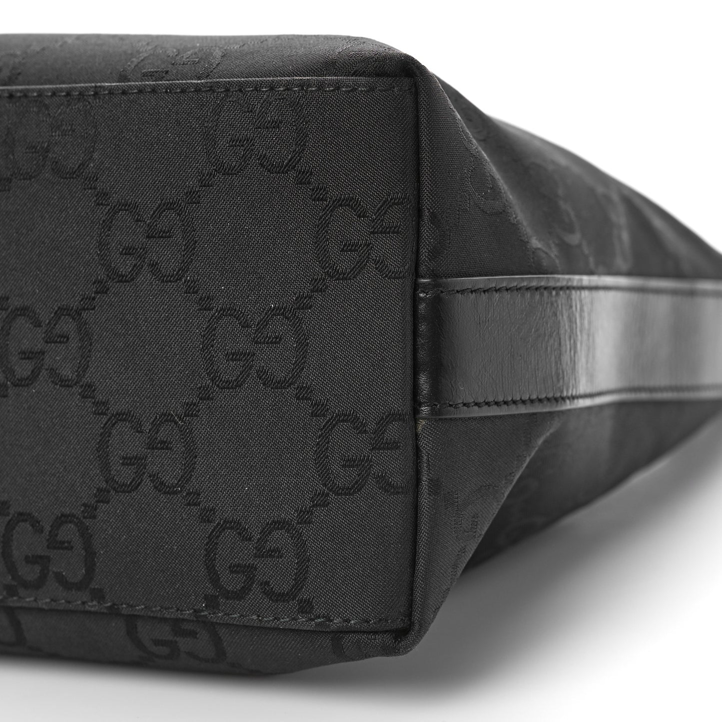 Monogram GG Clasp Hobo Black Black