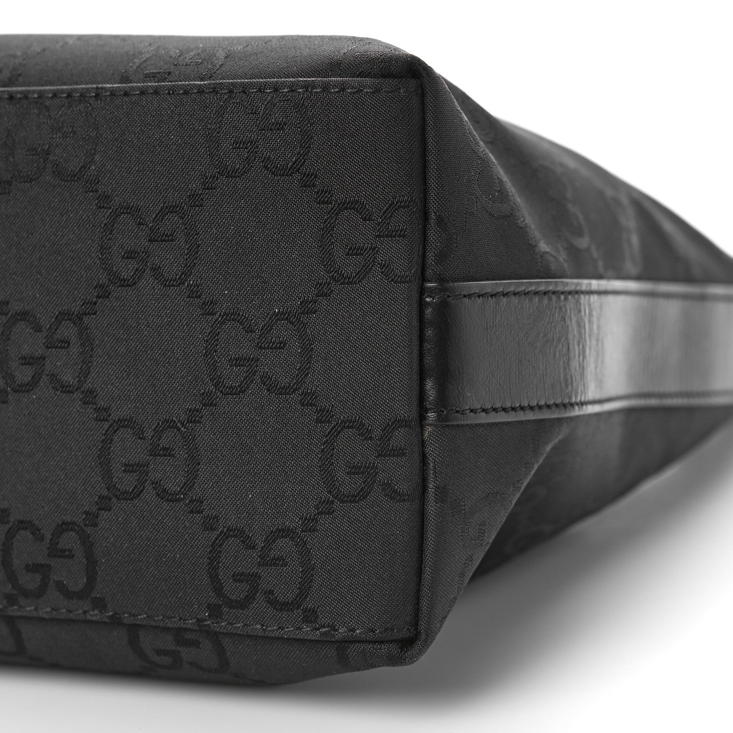 Gucci Monogram GG Clasp Hobo Black Black 8 of 9
