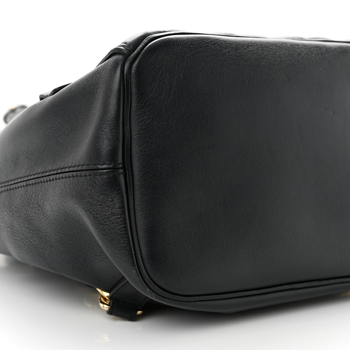 Calfskin Quilted Medium Faye Backpack Black