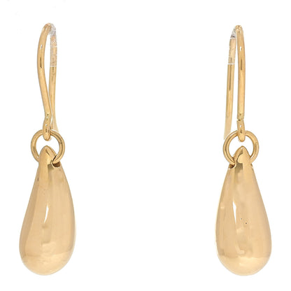 Tiffany 18K Yellow Gold Elsa Peretti 12mm Teardrop Earrings 1 of 5