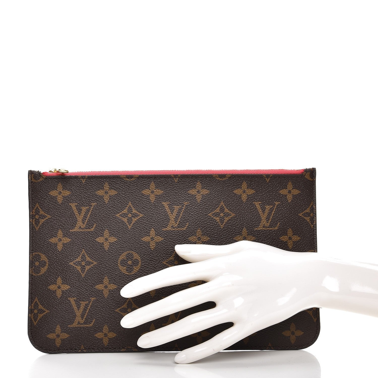 Louis Vuitton Monogram Neverfull MM GM Pochette Grenade 2 of 8