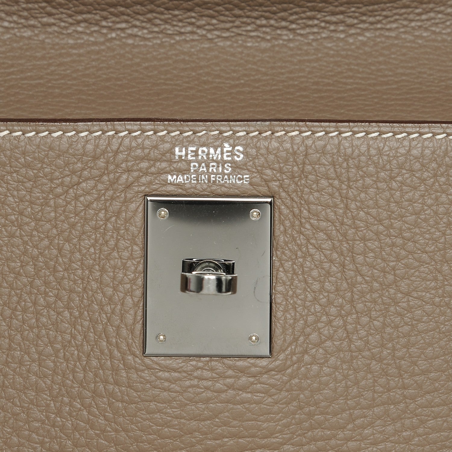 Hermes Taurillon Clemence Kelly Retourne 32 Etoupe 21 of 24