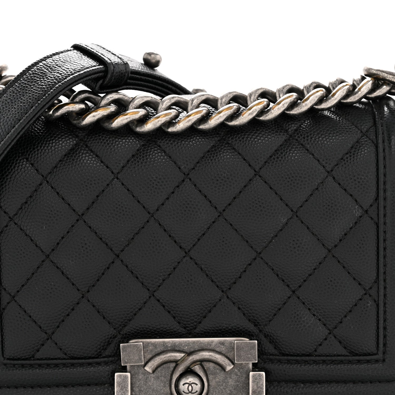 Chanel Caviar Quilted Small Boy Flap Black 8 of 12