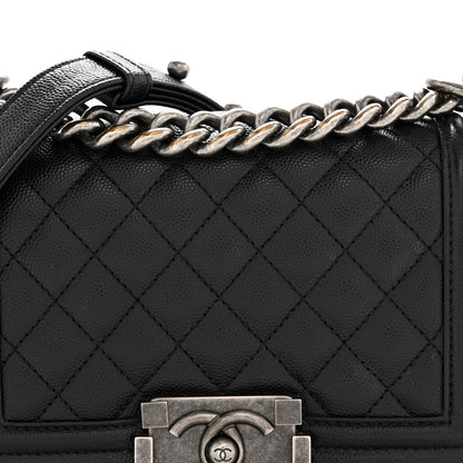 Chanel Caviar Quilted Small Boy Flap Black 8 of 12