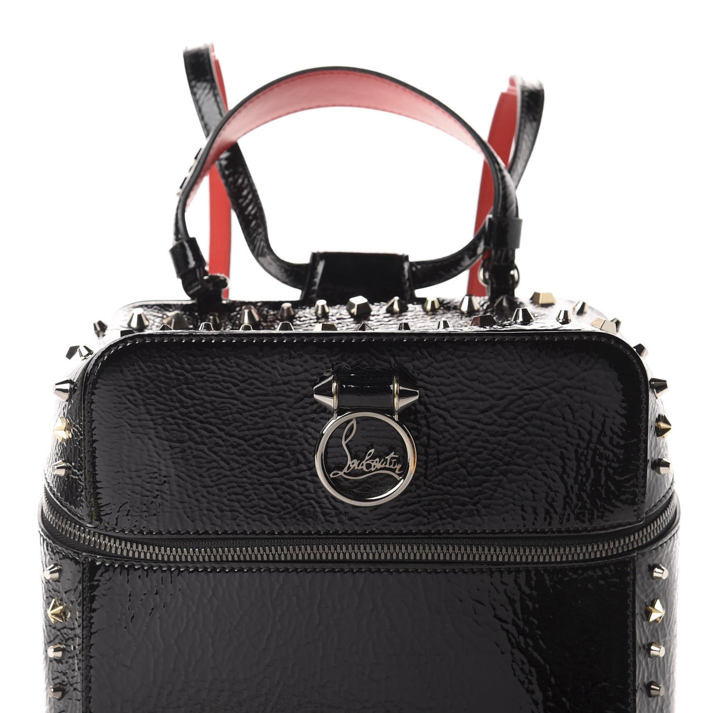Vintage Patent Calfskin Rubylou Backpack Black