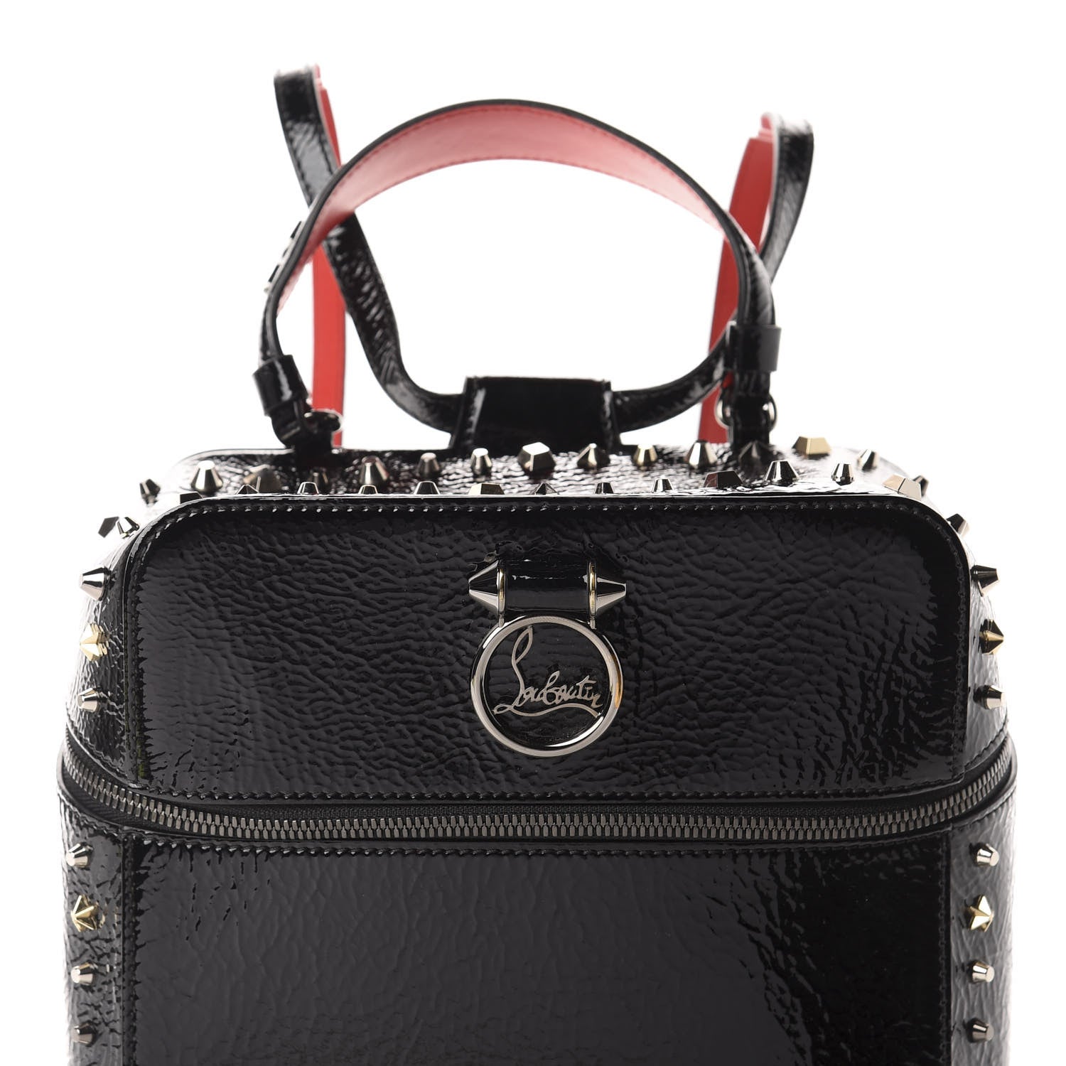 Christian Louboutin Vintage Patent Calfskin Rubylou Backpack Black 10 of 10