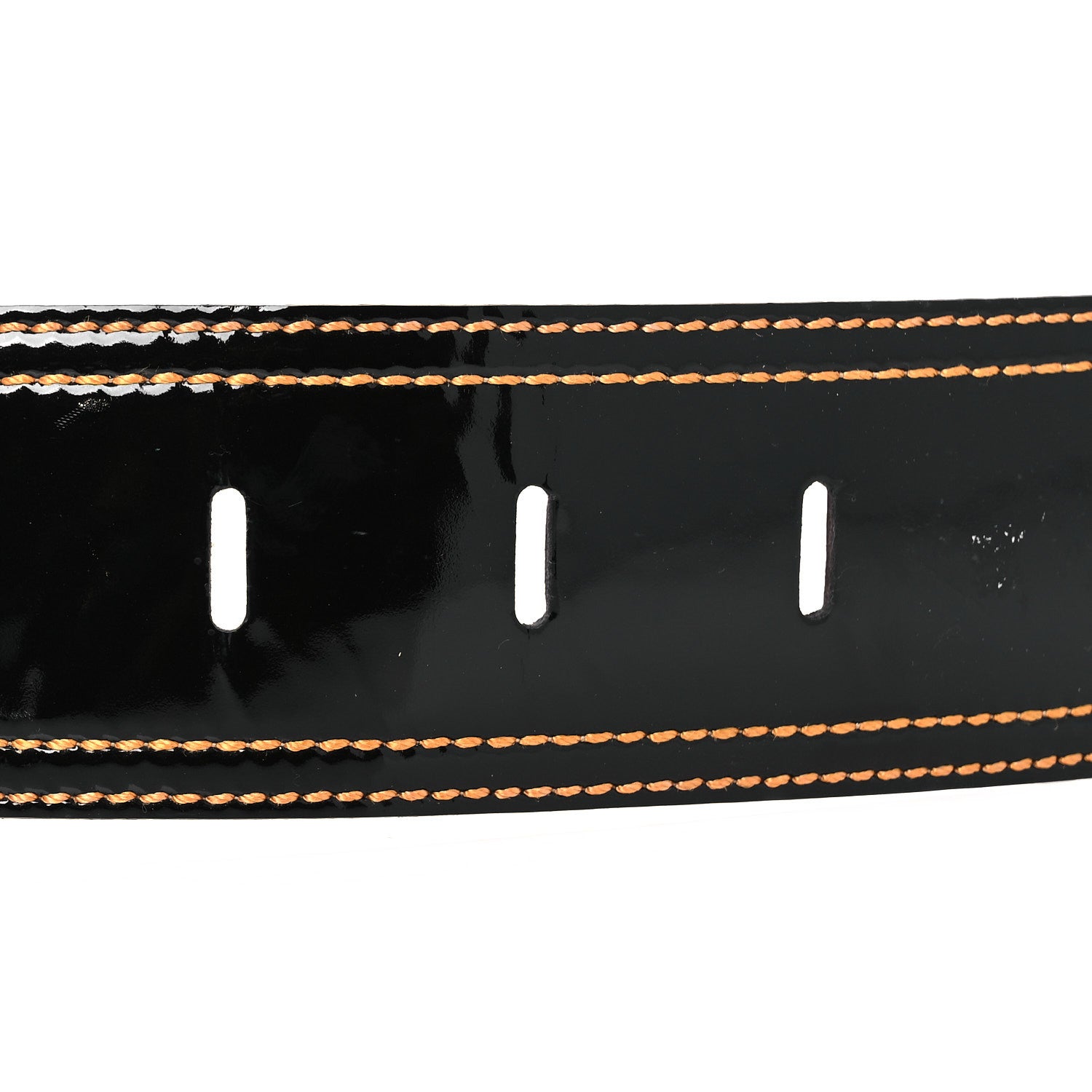 Fendi Patent Wide B Belt 80/32 Black 3 of 7