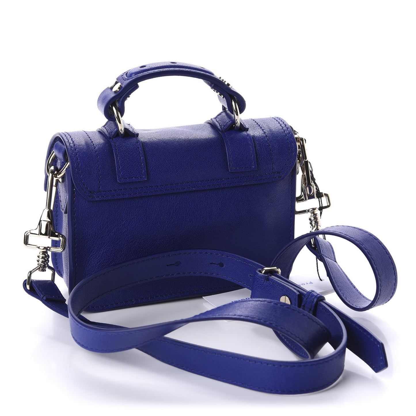 Lambskin Micro PS1 Satchel Sapphire