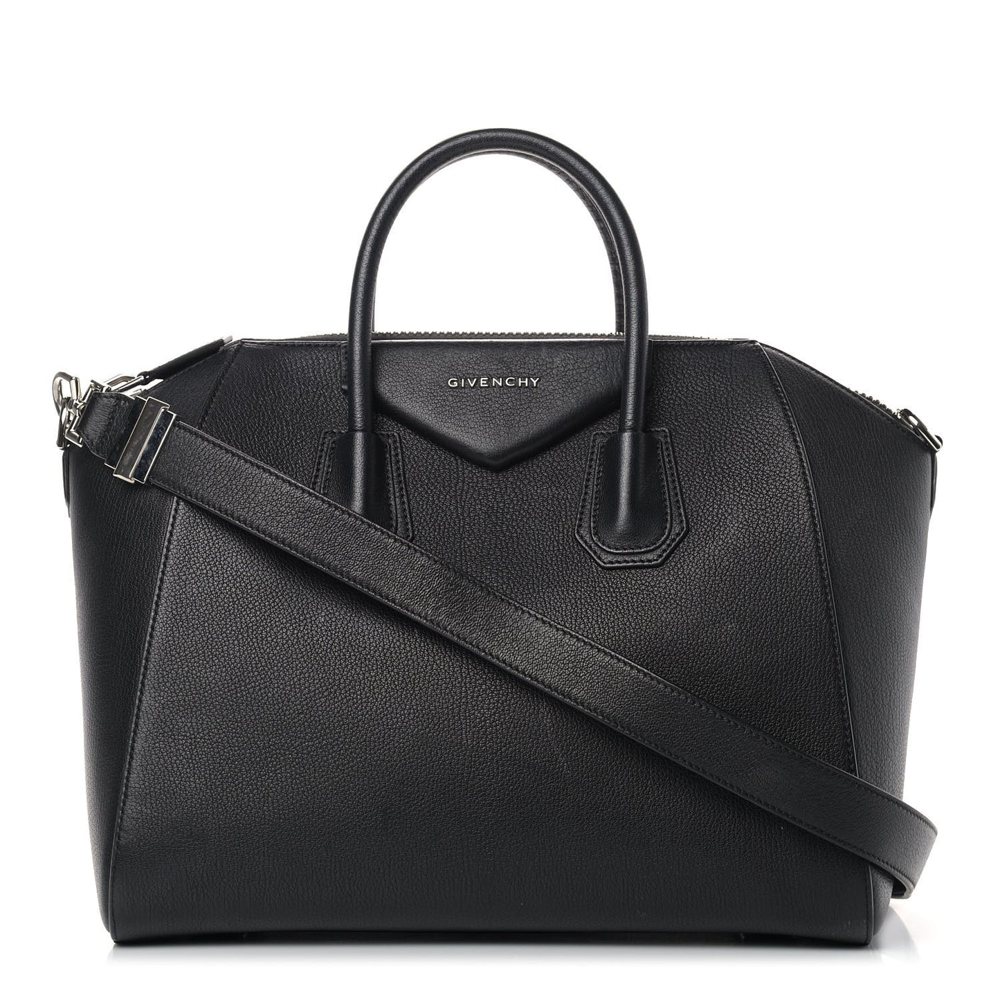 Sugar Goatskin Medium Antigona Black