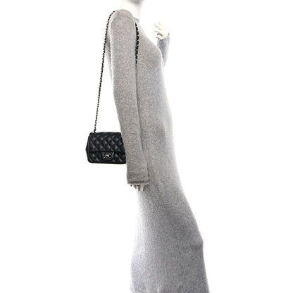 Chanel Lambskin Quilted Mini Square Flap Black 2 of 11