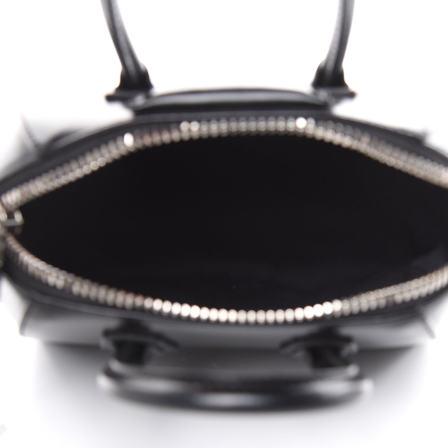 Shiny Lord Calfskin Mini Antigona Black