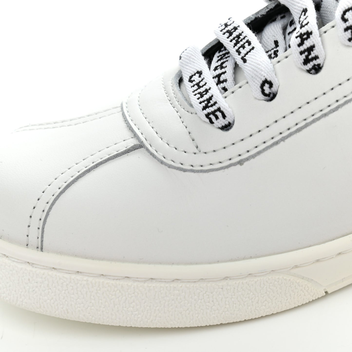 Calfskin CC Sneakers 36 White
