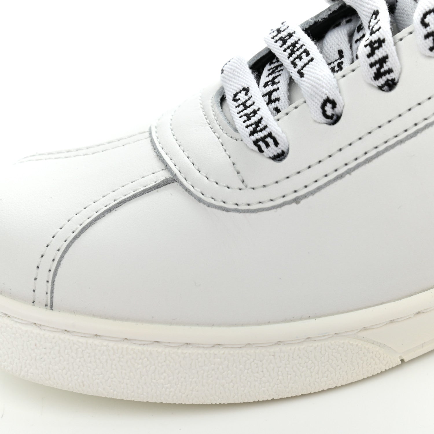 Chanel Calfskin CC Sneakers 36 White 10 of 11