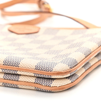 Louis Vuitton Damier Azur Double Zip Pochette 10 of 11