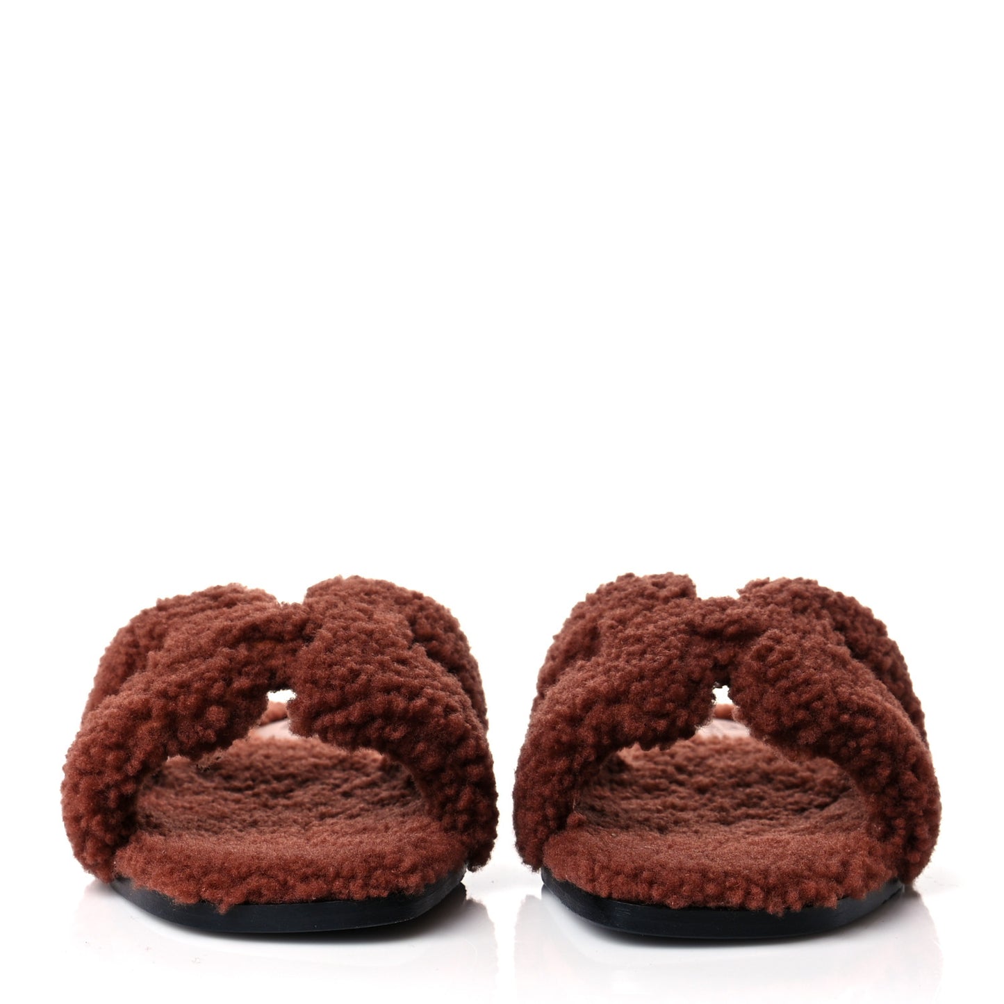 Woolskin Oran Sandals 37.5 Cognac