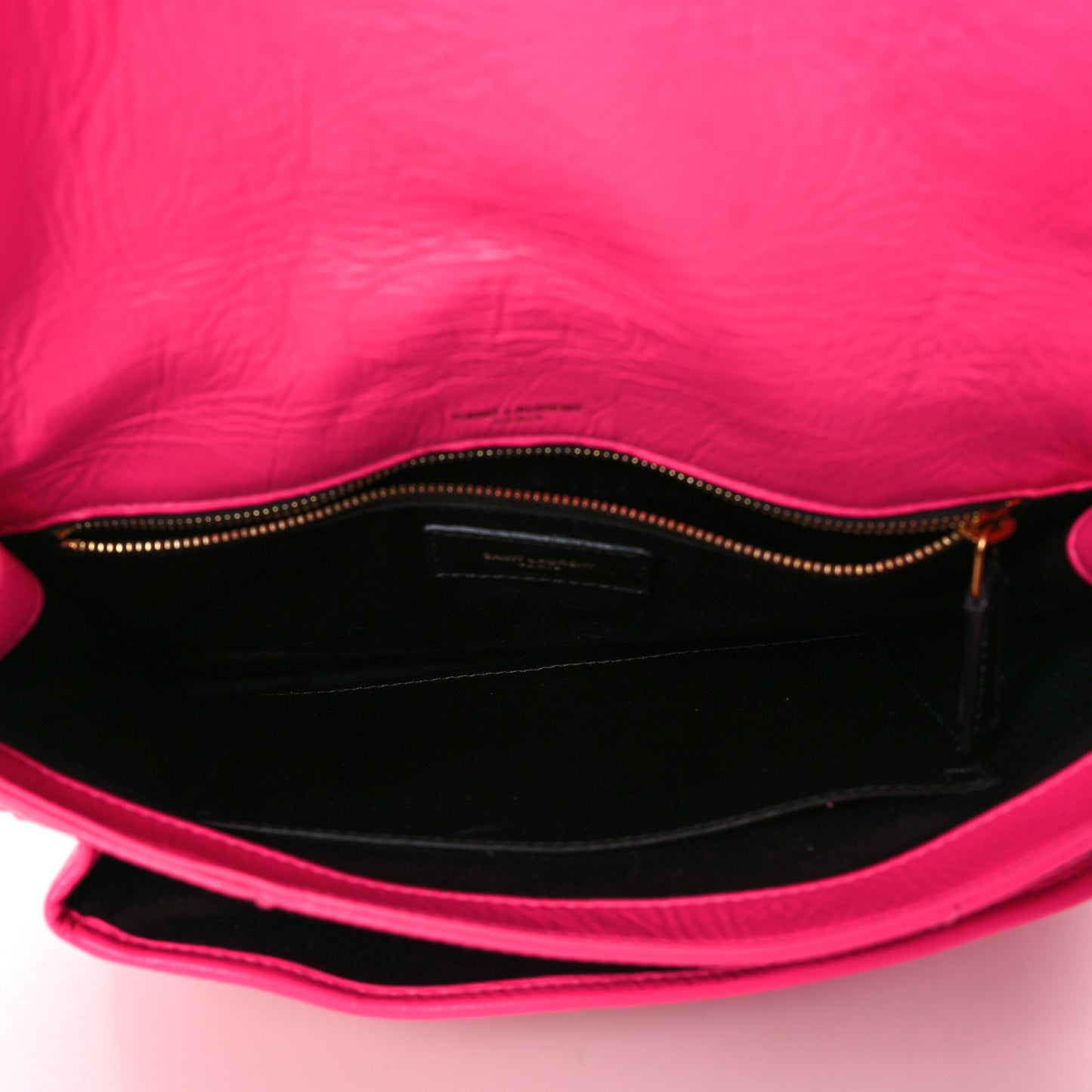 Crinkled Calfskin Matelasse Monogram Medium Niki Chain Satchel Rose Glow