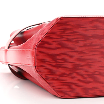 Louis Vuitton Epi Sac D'Epaule Castillan Red 8 of 11
