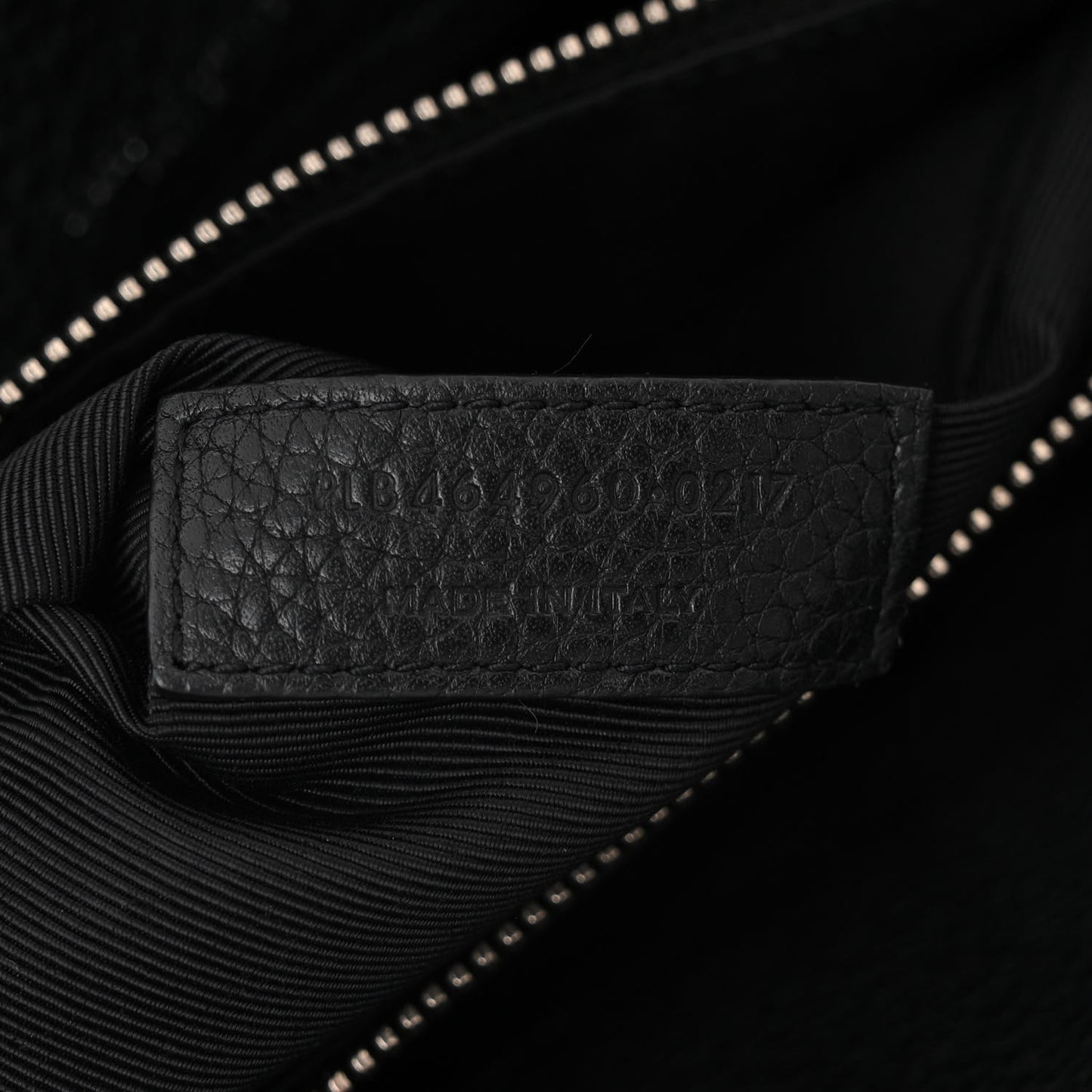 Grained Calfskin Small Supple Sac De Jour Black