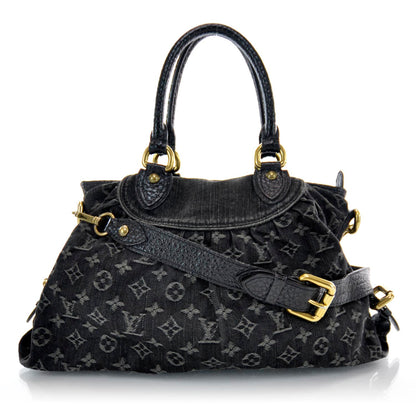 Louis Vuitton Denim Neo Cabby MM Black 1 of 8
