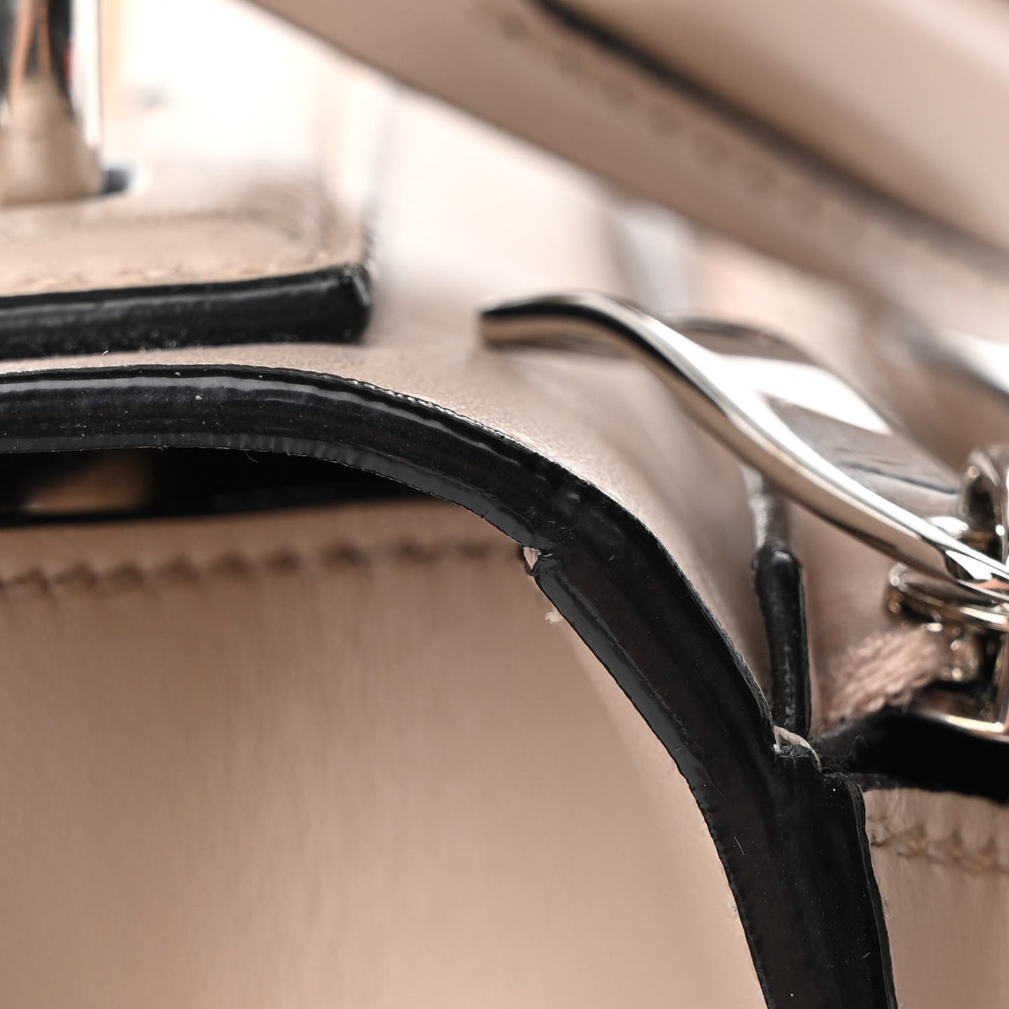 Calfskin Small Hava Top Handle Bag Sand