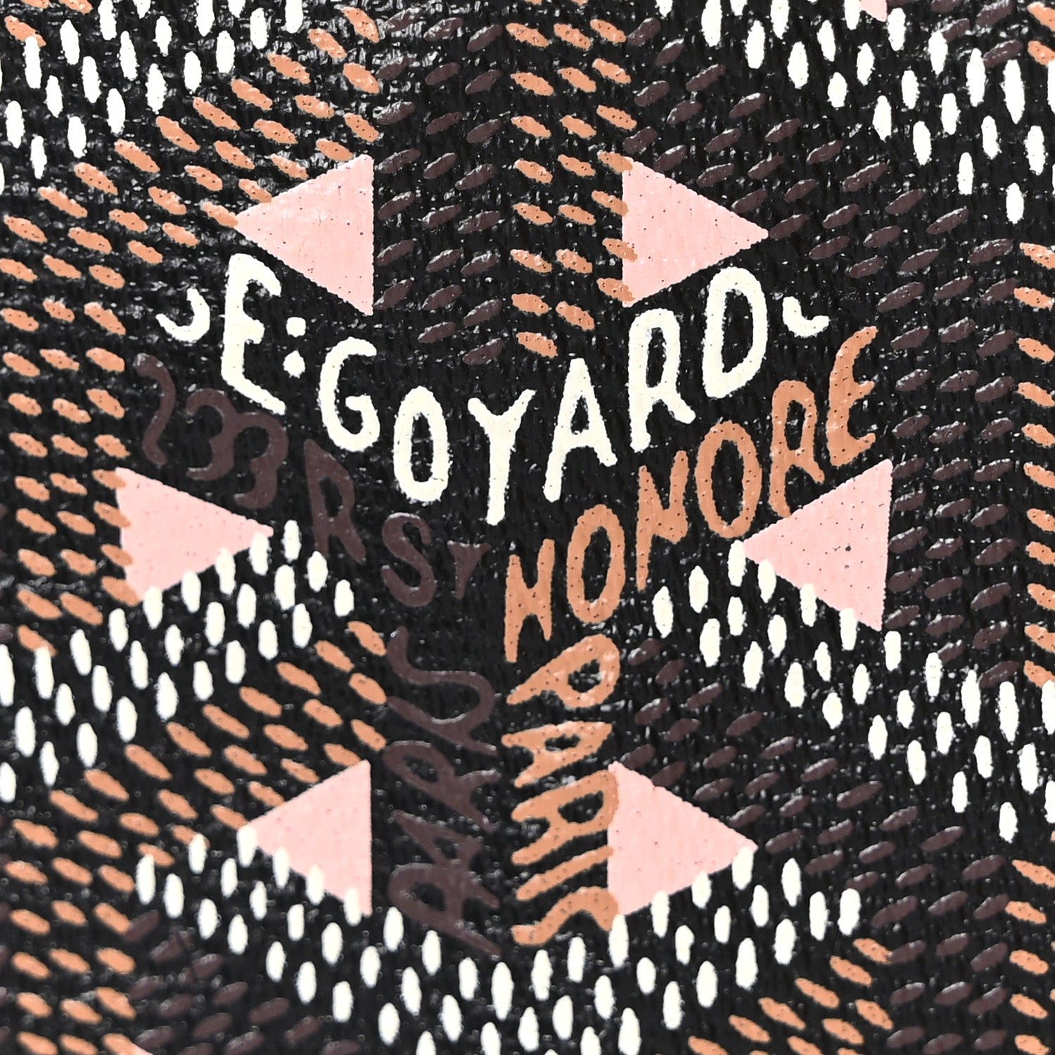 Goyard Goyardine Saint Louis Claire Voie GM Black Pink 7 of 10