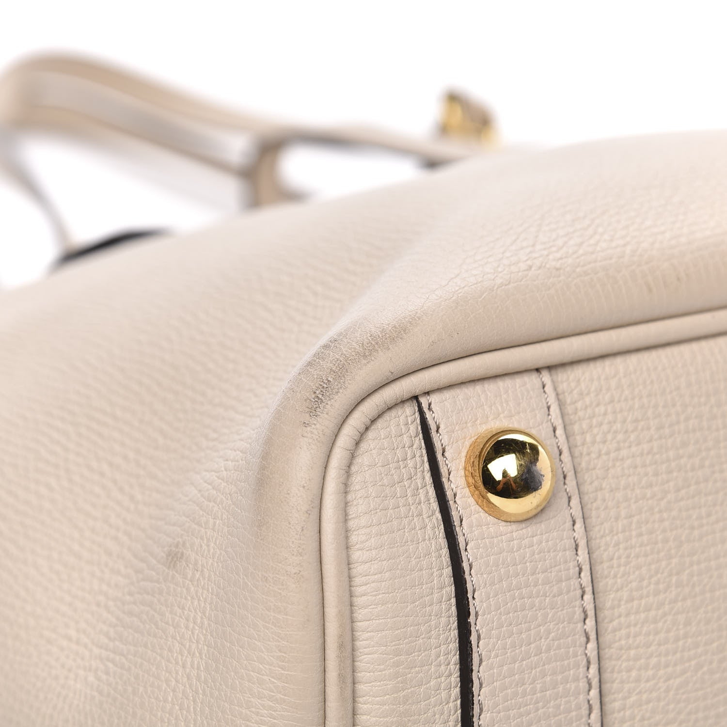 Burberry Grainy Calfskin Medium Honeybrook Tote Limestone 8 of 11