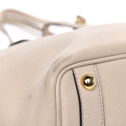 Burberry Grainy Calfskin Medium Honeybrook Tote Limestone 8 of 11