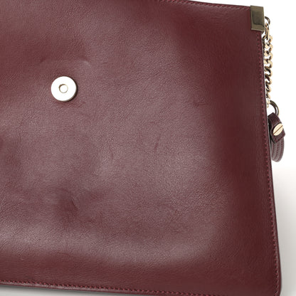 Chloe Calfskin Suede Medium Faye Shoulder Bag Plum Purple 12 of 13