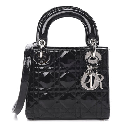 Christian Dior Patent Cannage Mini Lady Dior Black 1 of 11