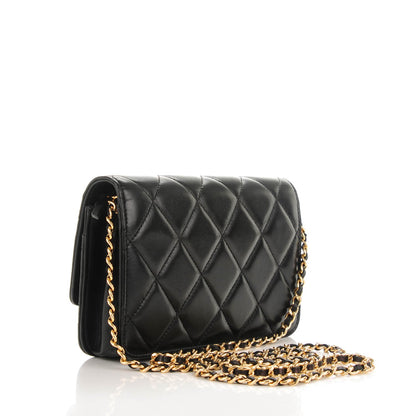 Chanel Lambskin Quilted Golden Class Wallet on Chain WOC Black 3 of 7