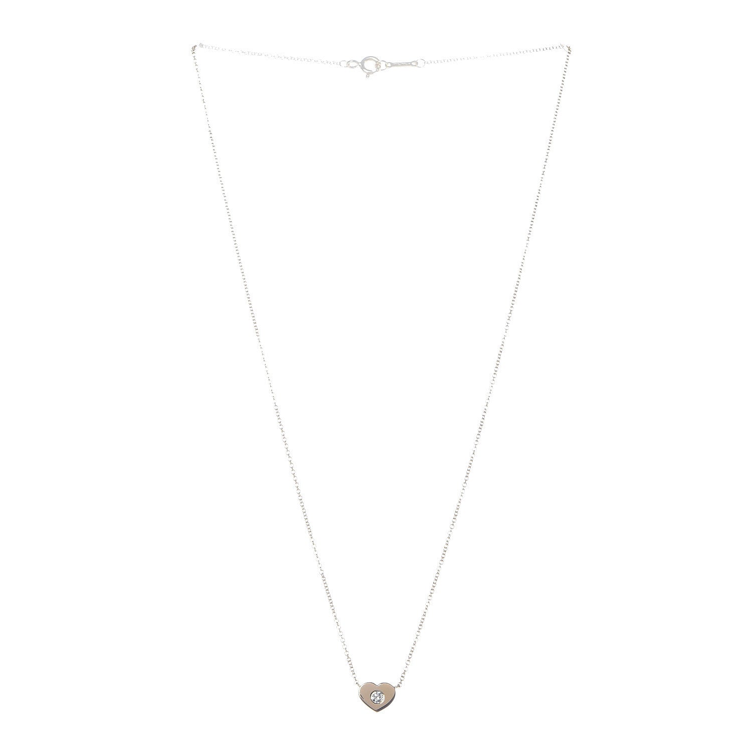 Tiffany 18K Yellow Gold Diamond Paloma Picasso Modern Heart Pendant Necklace 3 of 7